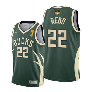 Youth Michael Redd Milwaukee Bucks 2021 NBA Finals Champions Jersey Green Earned