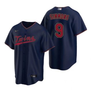 Men's Andrelton Simmons Minnesota Twins Cool Base Jersey Navy