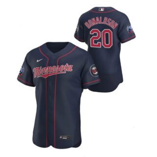 Men's Josh Donaldson Minnesota Twins Flex Base Jersey Navy