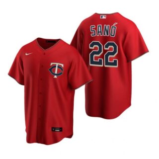 Men's Miguel Sano Minnesota Twins Cool Base Jersey Red