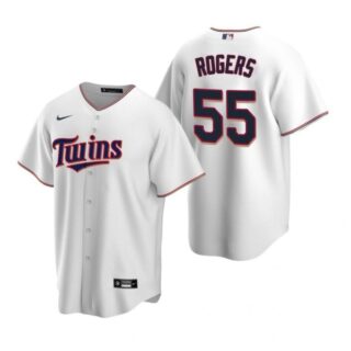 Men's Taylor Rogers Minnesota Twins Cool Base Jersey White