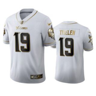 Men's Adam Thielen Minnesota Vikings Golden Limited Stitched Jersey White