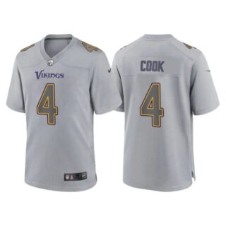 Youth Minnesota Vikings Dalvin Cook Gray Atmosphere Fashion Stitched Jersey