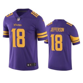 Men's Justin Jefferson Minnesota Vikings Limited Stitched Jersey Purple