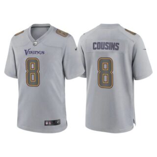 Youth Minnesota Vikings Kirk Cousins Gray Atmosphere Fashion Stitched Jersey