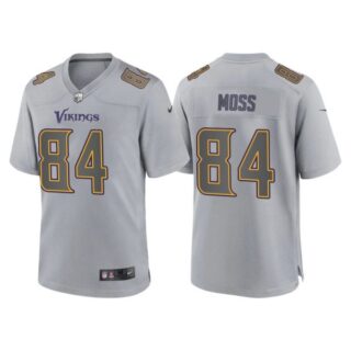 Youth Minnesota Vikings Randy Moss Gray Atmosphere Fashion Stitched Jersey