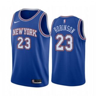 Men's Mitchell Robinson New York Knicks Basketball Jersey Blue