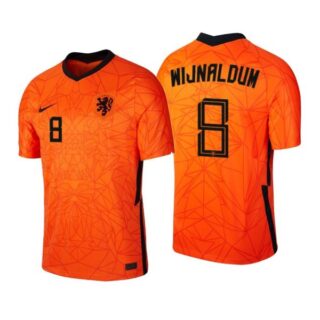 Men's Georginio Wijnaldum Netherlands National Orange Home Jersey