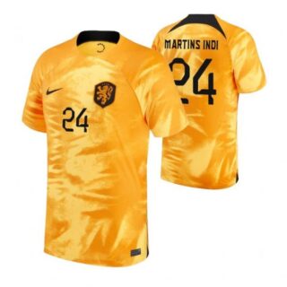 Men's Bruno Martins Indi Netherlands National Team Orange Home 2022-23 Jersey