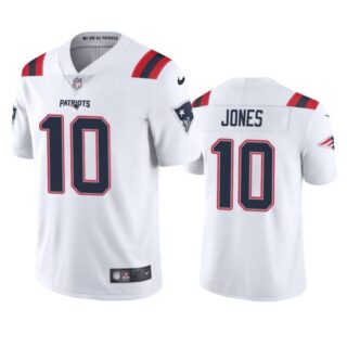 Men's Mac Jones New England Patriots Vapor Limited Stitched Jersey White