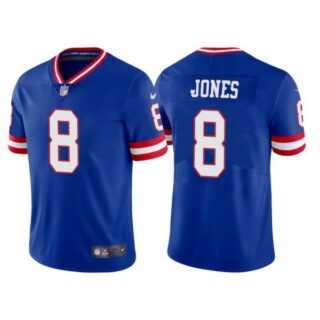 Youth New York Giants Daniel Jones Royal Classic Vapor Limited Stitched Jersey