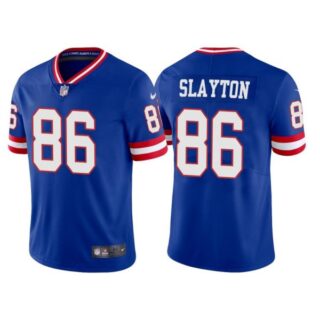 Youth New York Giants Darius Slayton Royal Classic Vapor Limited Stitched Jersey