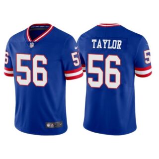 Youth New York Giants Lawrence Taylor Royal Classic Vapor Limited Stitched Jersey