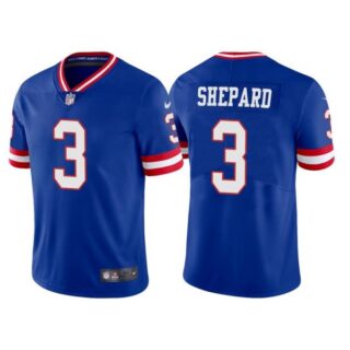 Youth New York Giants Sterling Shepard Royal Classic Vapor Limited Stitched Jersey
