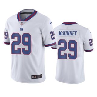 Men's #29 Xavier Mckinney New York Giants Limited Stitched Jersey White