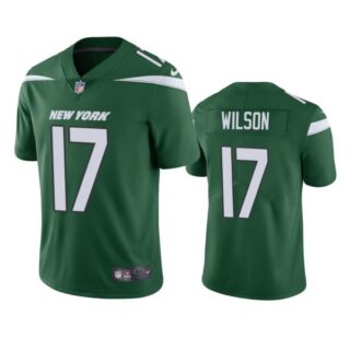 Men's New York Jets Garrett Wilson 2022 NFL Draft Stitched Jersey Green