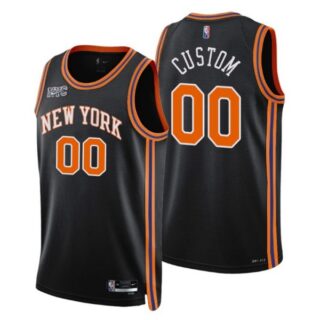 Men's Custom New York Knicks 75th Anniversary Diamond Jersey