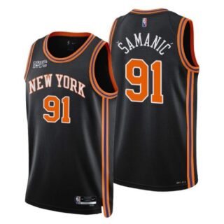 Men's Luka Samanic New York Knicks 75th Anniversary Diamond Jersey