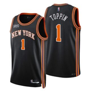 Men's Obi Toppin New York Knicks 75th Anniversary Diamond Jersey