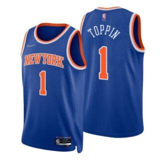 Men's Obi Toppin New York Knicks 75th Anniversary Diamond Jersey