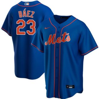Men's Javier Baez New York Mets Cool Base Jersey - Stitched Royal
