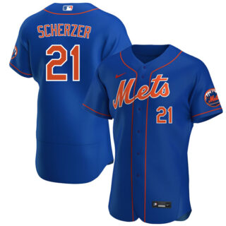 Men's Max Scherzer New York Mets Flex Base Jersey - Royal
