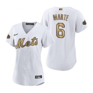 Women's Starling Marte New York Mets 2022 MLB All-Star Game White Stitched Jersey