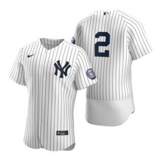 Men's Derek Jeter New York Yankees Flex Base Jersey White
