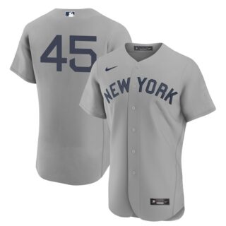 Men's - Flex Base New York Yankees #45 Gerrit Cole Field of Dreams Throwback Jersey Stitched