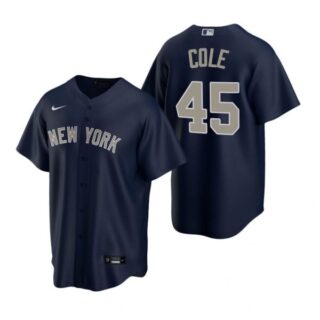 Men's Gerrit Cole New York Yankees Cool Base Jersey Navy