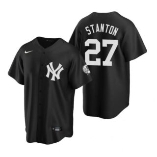 Men's Giancarlo Stanton New York Yankees Cool Base Jersey Black