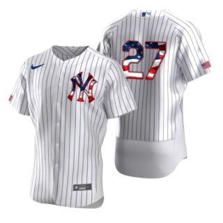 Men's Giancarlo Stanton New York Yankees Flex Base Jersey White Stars