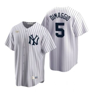 Men's Joe Dimaggio New York Yankees Cool Base Jersey White