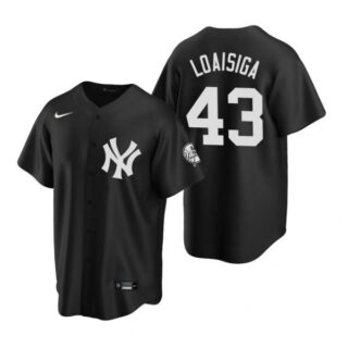 Men's Jonathan Loaisiga New York Yankees Cool Base Jersey Black