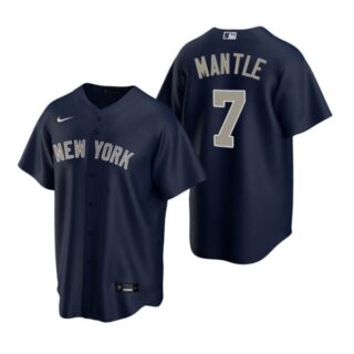 Men's Mickey Mantle New York Yankees Cool Base Jersey Navy
