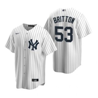 Men's Zack Britton New York Yankees Cool Base Jersey White