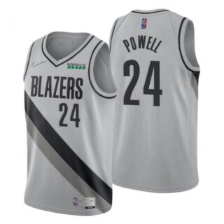 Men's Norman Powell Portland Trail Blazers Basketball Jersey Gray