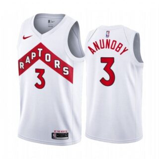 Men's OG Anunoby Toronto Raptors Basketball Jersey White