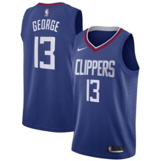 Men's Paul George Los Angeles Clippers Basketball Jersey Royal