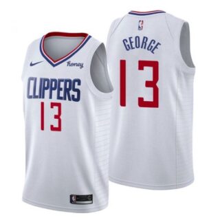 Men's Paul George Los Angeles Clippers Basketball Jersey White