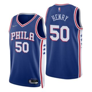 Men's Aaron Henry Philadelphia 76ers 75th Anniversary Diamond Jersey