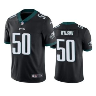 Men's Eric Wilson Philadelphia Eagles Vapor Limited Jersey Stitched Black