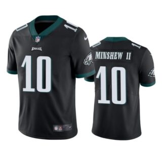 Men's Gardner Minshew II Philadelphia Eagles Vapor Limited Jersey Stitched Black