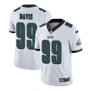 Men's Philadelphia Eagles Jordan Davis 2022 NFL Draft Stitched Jersey White