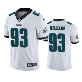 Men's Milton Williams Philadelphia Eagles Vapor Limited Jersey Stitched White