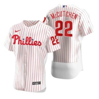 Men's #22 Andrew Mccutchen Philadelphia Phillies Flex Base Jersey White