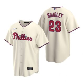 Men's #23 Archie Bradley Philadelphia Phillies Cool Base Jersey Cream