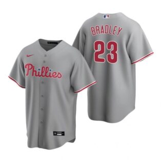 Men's #23 Archie Bradley Philadelphia Phillies Cool Base Jersey Gray