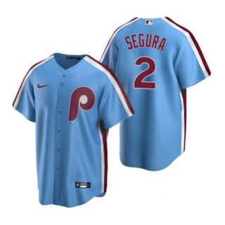 Men's #2 Jean Segura Philadelphia Phillies Cool Base Jersey Light Blue