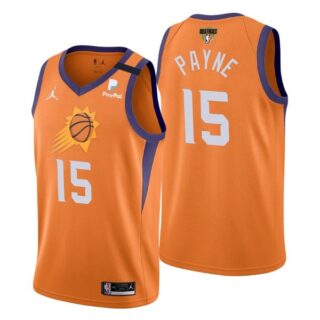 Men's #15 Cameron Payne Phoenix Suns 2021 NBA Finals Jersey Statement Orange